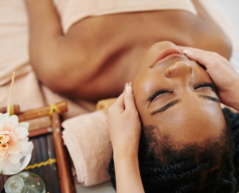 Spa massage face treatment